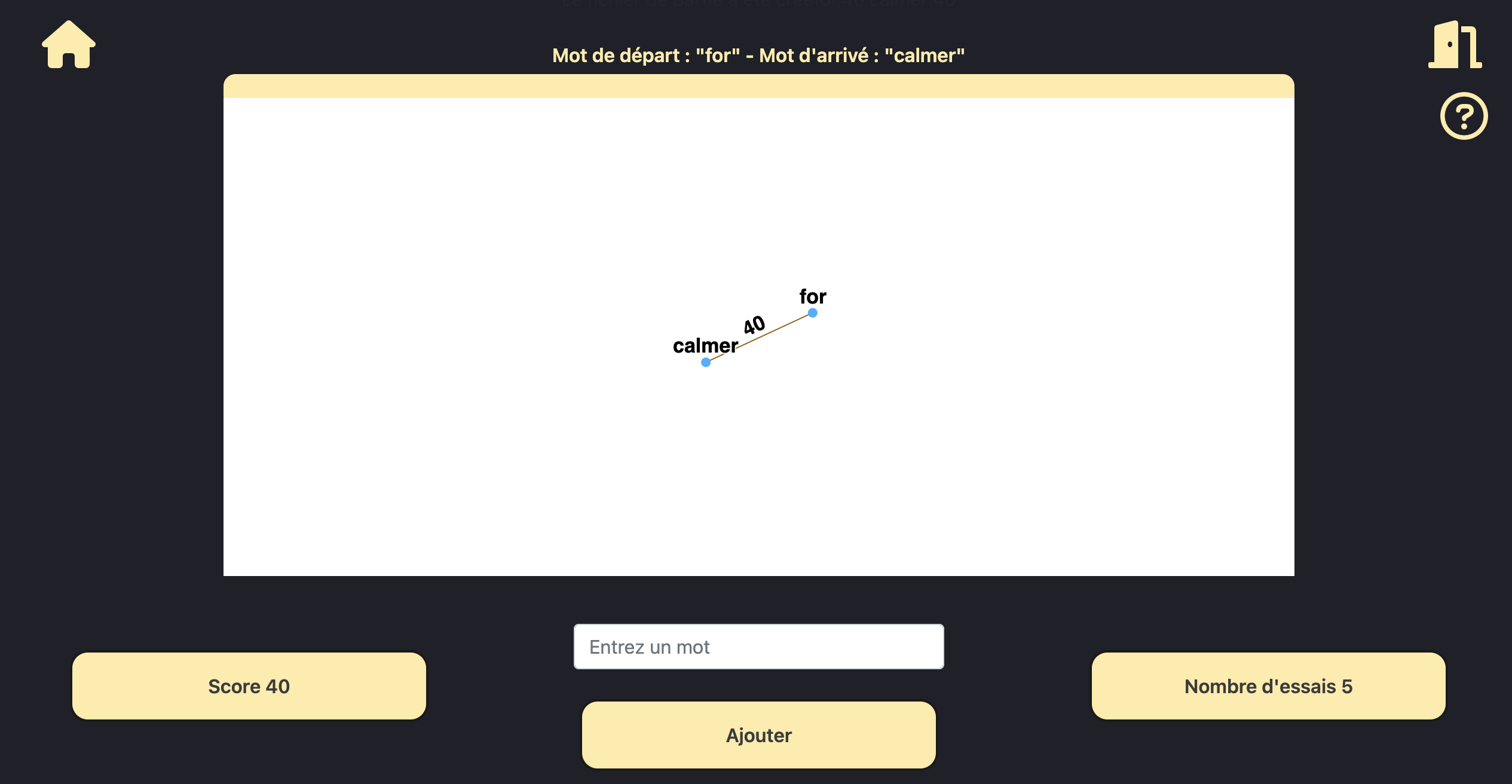 Capture d'écran du projet 2